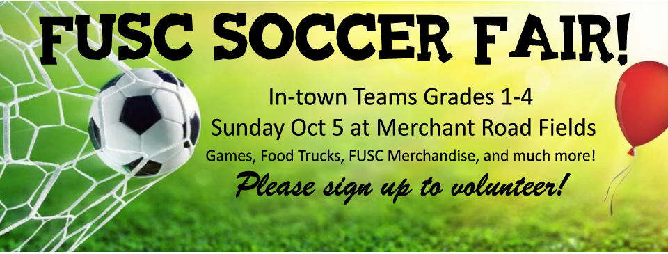 SOCCER FAIR Sun Oct 5th!